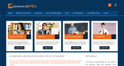 Desktop Screenshot of gateway2mba.com